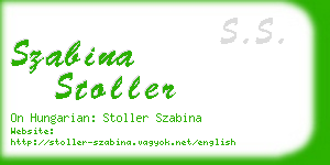 szabina stoller business card